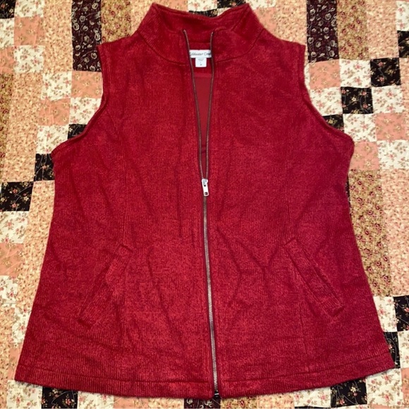 Coldwater Creek Full-zip Front Knit Vest - Picture 1 of 6
